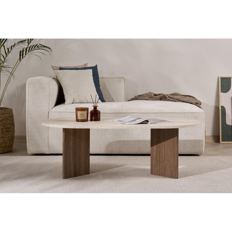 Coffee Table Sable - Travertine, Walnut Travertine
Walnut