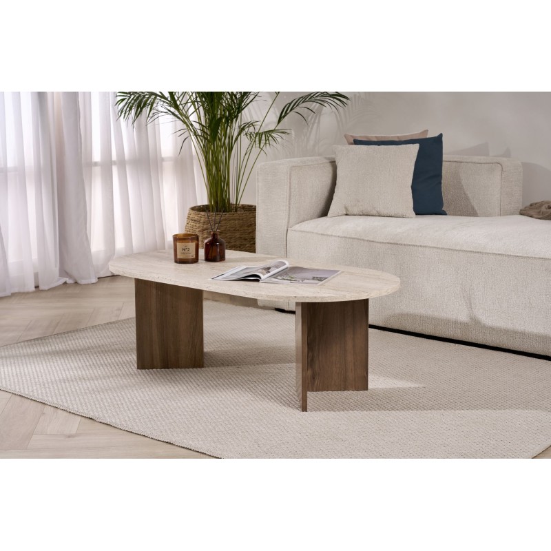 Coffee Table Sable - Travertine, Walnut Travertine
Walnut