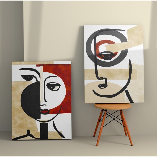 Decorative Canvas Painting (2 Pieces) 2KNV4234 - 50 x 70 Multicolor Wallxpert Decorative Canvas Painting (2 Pieces) 2KNV4234 - 50 x 70 Multicolor