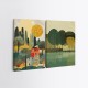 Decorative Canvas Painting (2 Pieces) 2KNV4339 - 50 x 70 Multicolor