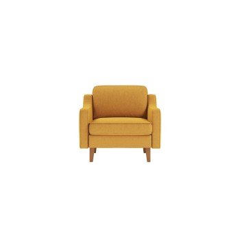 1-Seat Sofa Robin 1 - Mustard, Walnut Mustard
Walnut