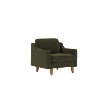 1-Seat Sofa Robin 1 - Oil Green, Walnut Oil Green
Walnut