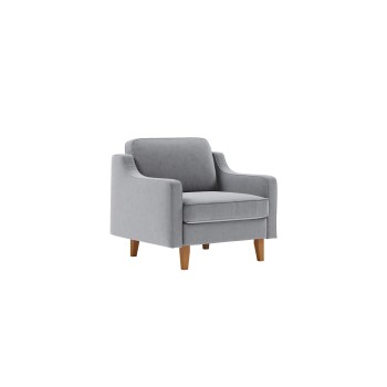 1-Seat Sofa Robin 1 - Fog Grey, Walnut Fog Grey
Walnut