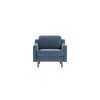 1-Seat Sofa Robin 1 - Ocean Blue, Walnut Ocean Blue
Walnut