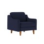 1-Seat Sofa Robin 1 - Night Blue, Walnut Night Blue
Walnut