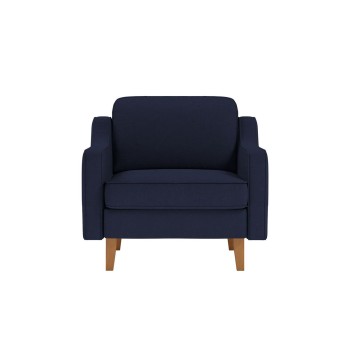 1-Seat Sofa Robin 1 - Night Blue, Walnut Night Blue
Walnut