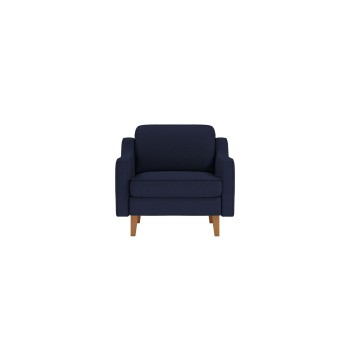 1-Seat Sofa Robin 1 - Night Blue, Walnut Night Blue
Walnut