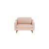 1-Seat Sofa Robin Loveseat - Salmon, Walnut Salmon
Walnut