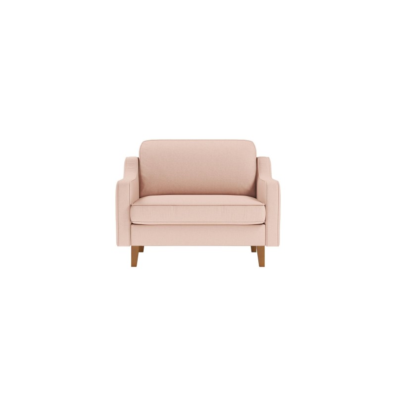 1-Seat Sofa Robin Loveseat - Salmon, Walnut Salmon
Walnut