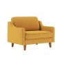 1-Seat Sofa Robin Loveseat - Mustard, Walnut Mustard
Walnut