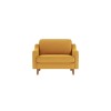 1-Seat Sofa Robin Loveseat - Mustard, Walnut Mustard
Walnut