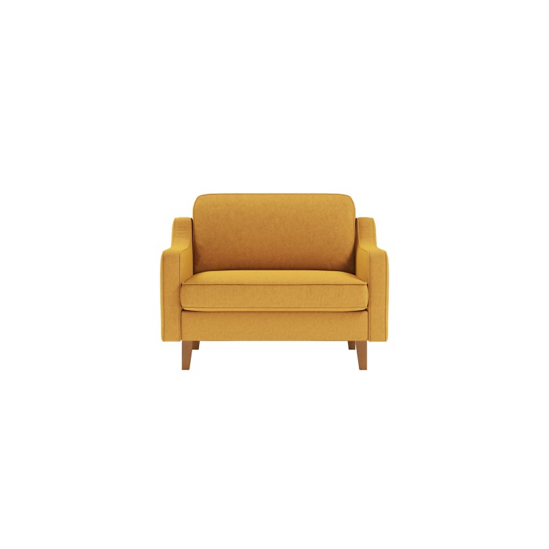 1-Seat Sofa Robin Loveseat - Mustard, Walnut Mustard
Walnut