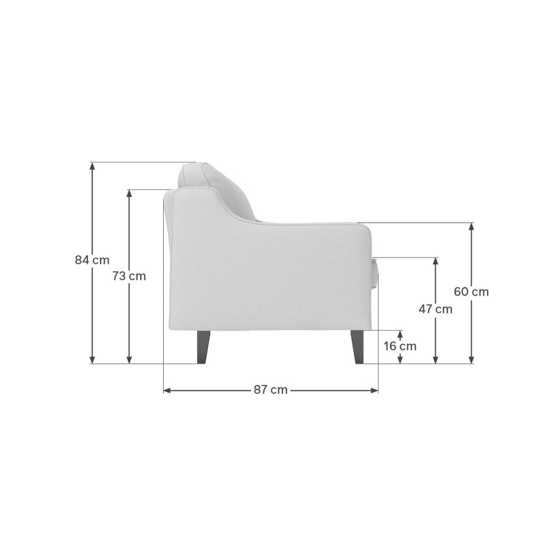 1-Seat Sofa Robin Loveseat - Mustard, Walnut Mustard
Walnut