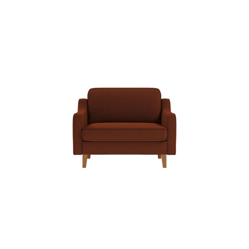 1-Seat Sofa Robin Loveseat - Tile Red, Walnut Tile Red
Walnut