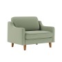 1-Seat Sofa Robin Loveseat - Sea Green, Walnut Sea Green
Walnut