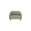 1-Seat Sofa Robin Loveseat - Sea Green, Walnut Sea Green
Walnut