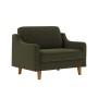 1-Seat Sofa Robin Loveseat - Oil Green, Walnut Oil Green
Walnut