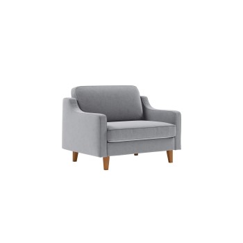 1-Seat Sofa Robin Loveseat - Fog Grey, Walnut Fog Grey
Walnut