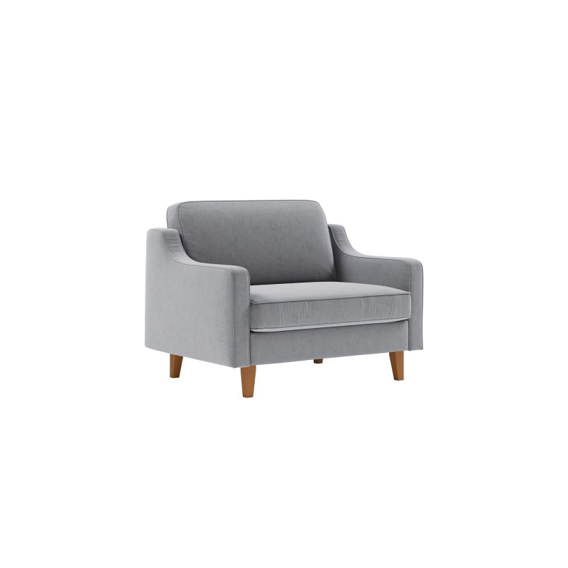 1-Seat Sofa Robin Loveseat - Fog Grey, Walnut Fog Grey
Walnut