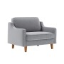 1-Seat Sofa Robin Loveseat - Fog Grey, Walnut Fog Grey
Walnut