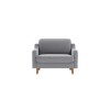 1-Seat Sofa Robin Loveseat - Fog Grey, Walnut Fog Grey
Walnut