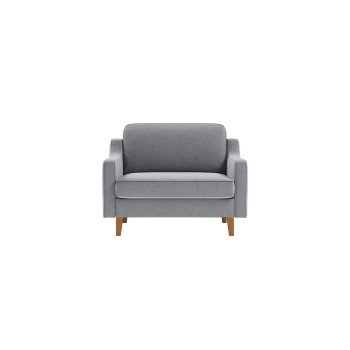 1-Seat Sofa Robin Loveseat - Fog Grey, Walnut Fog Grey
Walnut