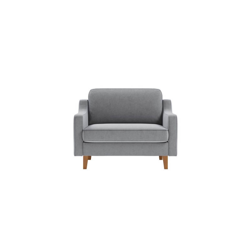 1-Seat Sofa Robin Loveseat - Fog Grey, Walnut Fog Grey
Walnut