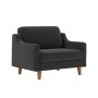 1-Seat Sofa Robin Loveseat - Night Grey, Walnut Night Grey
Walnut