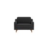 1-Seat Sofa Robin Loveseat - Night Grey, Walnut Night Grey
Walnut