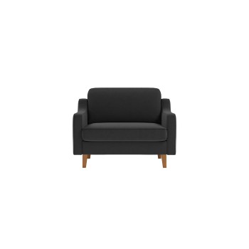 1-Seat Sofa Robin Loveseat - Night Grey, Walnut Night Grey
Walnut