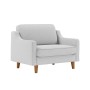 1-Seat Sofa Robin Loveseat - Pebble, Walnut Pebble
Walnut