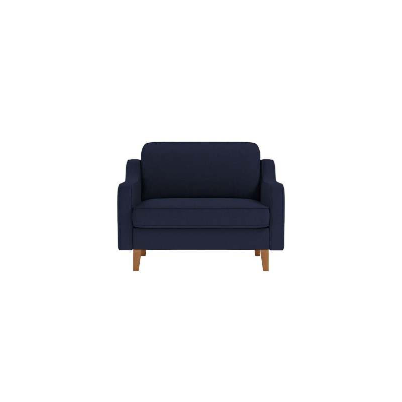 1-Seat Sofa Robin Loveseat - Night Blue, Walnut Night Blue
Walnut