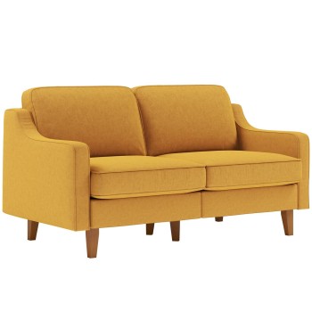 2-Seat Sofa Robin 2 - Mustard, Walnut Mustard
Walnut