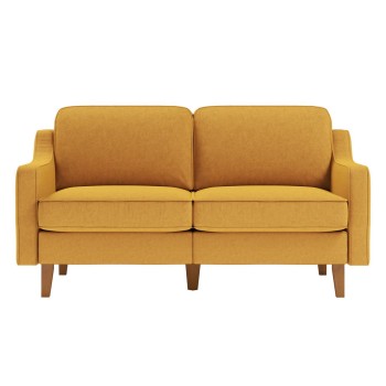 2-Seat Sofa Robin 2 - Mustard, Walnut Mustard
Walnut
