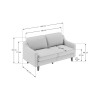 2-Seat Sofa Robin 2 - Mustard, Walnut Mustard
Walnut