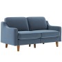 2-Seat Sofa Robin 2 - Ocean Blue, Walnut Ocean Blue
Walnut