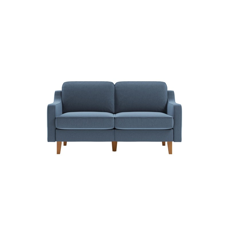 2-Seat Sofa Robin 2 - Ocean Blue, Walnut Ocean Blue
Walnut