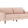 3-Seat Sofa Robin 3 - Salmon, Walnut Salmon
Walnut