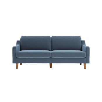 3-Seat Sofa Robin 3 - Ocean Blue, Walnut Ocean Blue
Walnut
