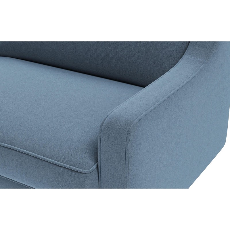 3-Seat Sofa Robin 3 - Ocean Blue, Walnut Ocean Blue
Walnut