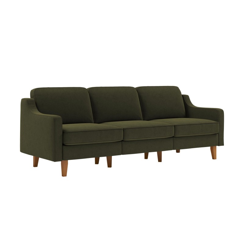 3-Seat Sofa Robin Extra 3 - Oil Green, Walnut Oil Green
Walnut
