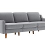 3-Seat Sofa Robin Extra 3 - Fog Grey, Walnut Fog Grey
Walnut