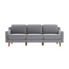 3-Seat Sofa Robin Extra 3 - Fog Grey, Walnut Fog Grey
Walnut