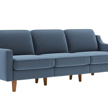 3-Seat Sofa Robin Extra 3 - Ocean Blue, Walnut Ocean Blue
Walnut