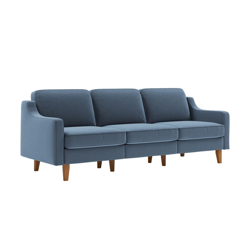 3-Seat Sofa Robin Extra 3 - Ocean Blue, Walnut Ocean Blue
Walnut