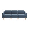 3-Seat Sofa Robin Extra 3 - Ocean Blue, Walnut Ocean Blue
Walnut