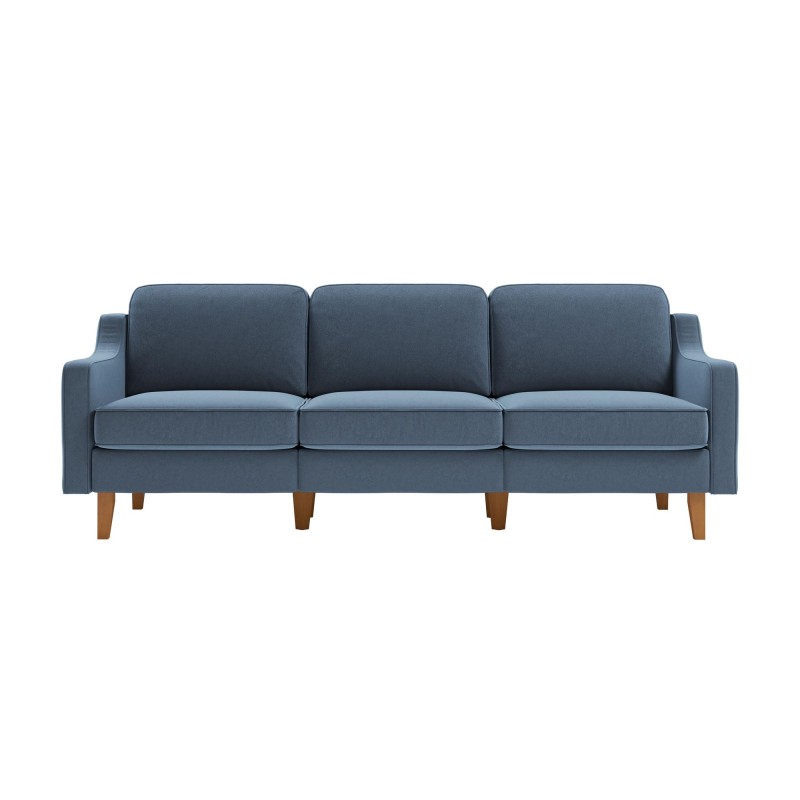 3-Seat Sofa Robin Extra 3 - Ocean Blue, Walnut Ocean Blue
Walnut