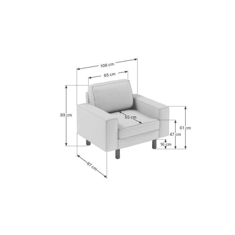 1-Seat Sofa Sparrow 1 - Milk Froth, Walnut Milk Froth
Walnut