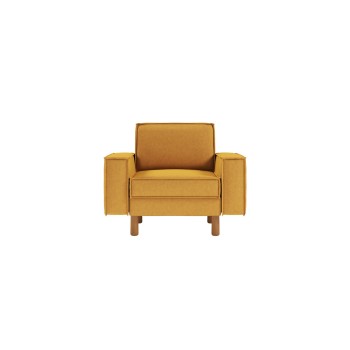 1-Seat Sofa Sparrow 1 - Mustard, Walnut Mustard
Walnut