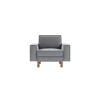 1-Seat Sofa Sparrow 1 - Fog Grey, Walnut Fog Grey
Walnut